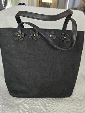 Kate Spade Cameron Street Collection Top Handle Silk Blend Summer "Sam" Bag